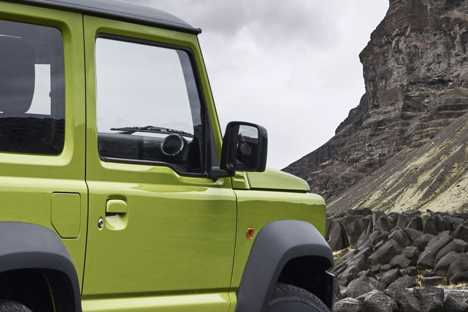 Suzuki Jimny Drivers Side Mirror Rear Angle